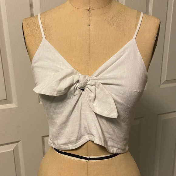 NWT Abercrombie & Fitch linen crop top - Picture 1 of 7